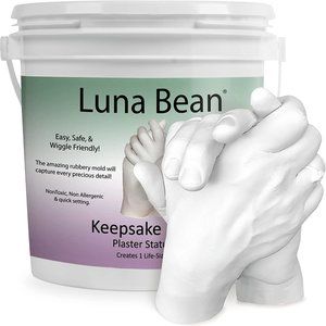 Luna Bean Keepsake Hands Casting Kit DIY Plaster Statue Casting Kit